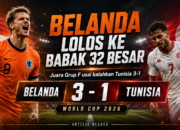 Belanda Juara Grup F, Melaju ke Babak 32 Besar Setelah Kalahkan Tunisia 3-1