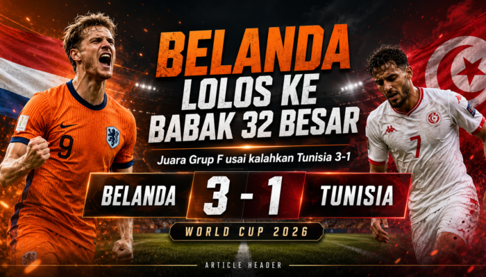 Belanda Juara Grup F, Melaju ke Babak 32 Besar Setelah Kalahkan Tunisia 3-1