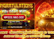 Kemenangan Triple Pot Gold, Member INDOKASINO Raih Rp222 Juta