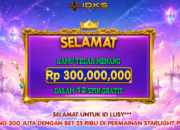 Member IDKS Menang Rp300 Juta di Starlight Princess