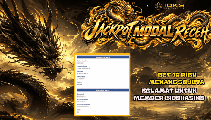 Bet 10 Ribu Menang 50 Juta di INDOKASINO
